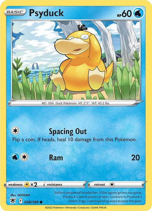 Psyduck (#028/189) (SWSH10: Astral Radiance) Near Mint Reverse Holofoil