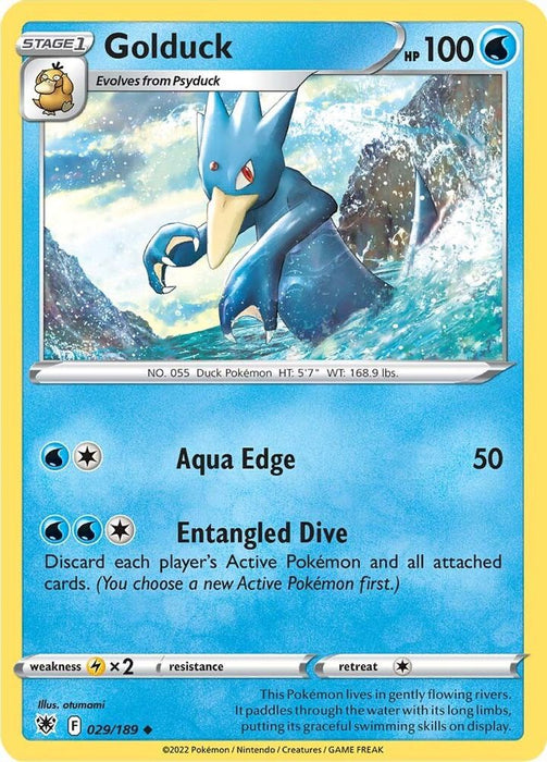 Golduck (#029/189) (SWSH10: Astral Radiance) Near Mint Reverse Holofoil