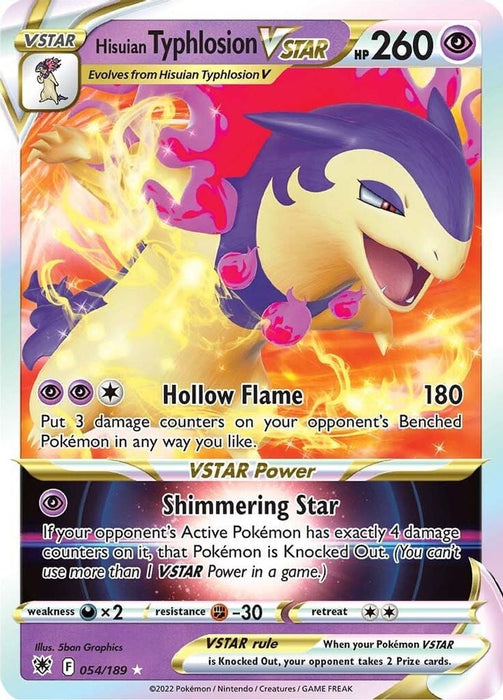 Hisuian Typhlosion VSTAR (#054/189) (SWSH10: Astral Radiance)