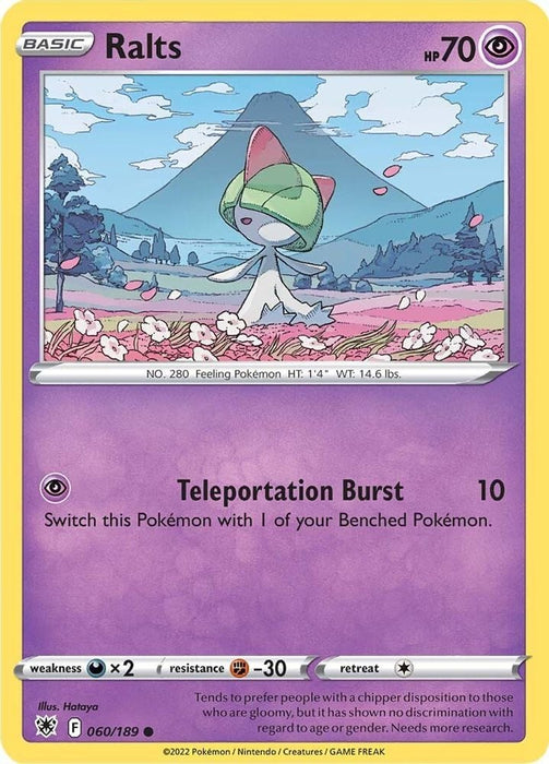 Ralts (#060/189) (SWSH10: Astral Radiance) Near Mint