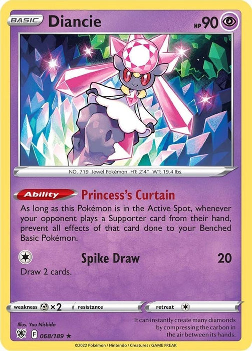 Diancie (#068/189) (SWSH10: Astral Radiance)