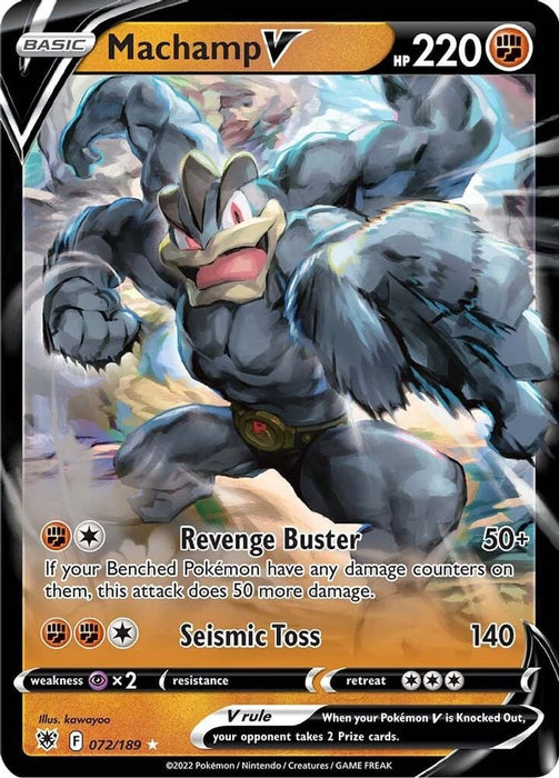 Machamp V (#072/189) (SWSH10: Astral Radiance)