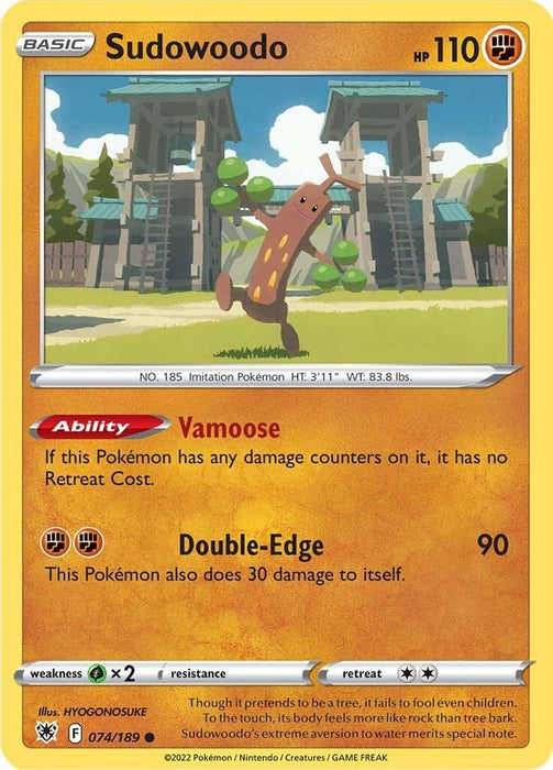 Sudowoodo (#074/189) (SWSH10: Astral Radiance) Near Mint Reverse Holofoil