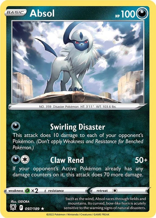 Absol (#097/189) (SWSH10: Astral Radiance)