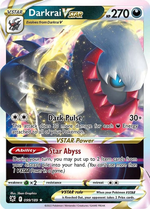 Darkrai VSTAR (#099/189) (SWSH10: Astral Radiance)