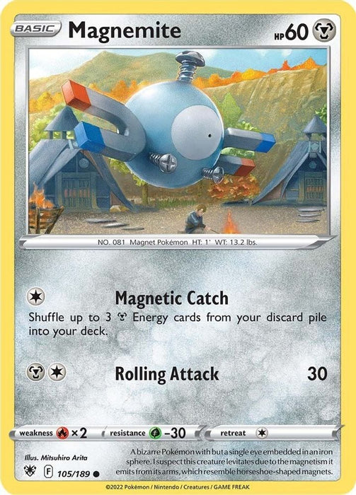 Magnemite (#105/189) (SWSH10: Astral Radiance)