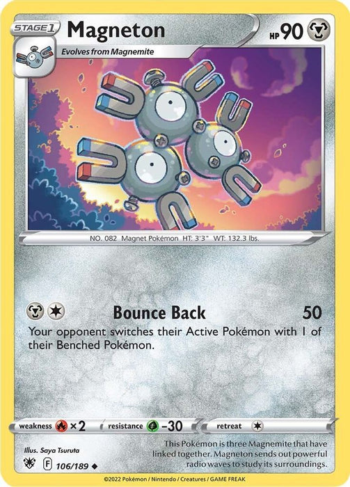 Magneton (#106/189) (SWSH10: Astral Radiance) Near Mint Reverse Holofoil