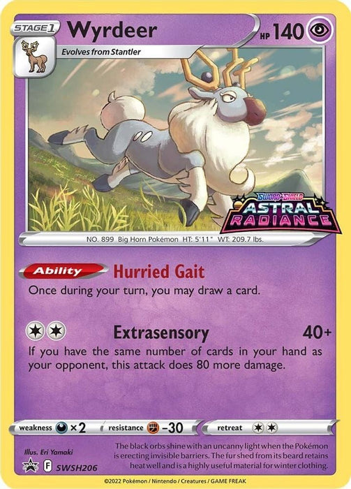 Wyrdeer - SWSH206 (#SWSH206) (SWSH: Sword & Shield Promo Cards)