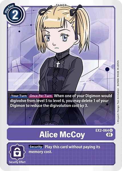 Image for Alice McCoy (EX2-064 U) - Digimon Card Game