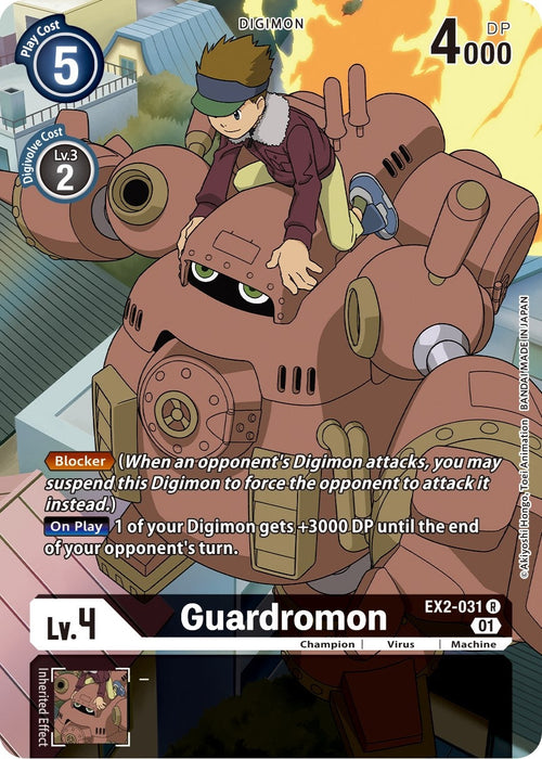 Image for Guardromon (Alternate Art) (EX2-031 R) - Digimon Card Game