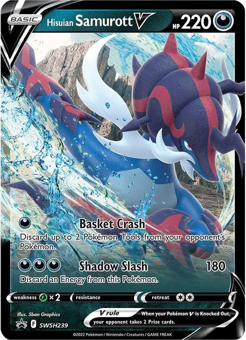 Hisuian Samurott V - SWSH239 (#SWSH239) (SWSH: Sword & Shield Promo Cards)