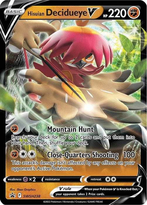 Hisuian Decidueye V - SWSH238 (#SWSH238) (SWSH: Sword & Shield Promo Cards)