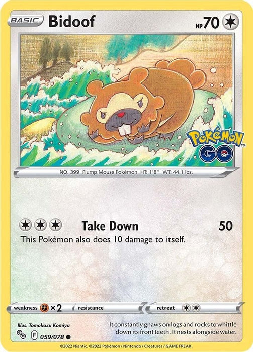 Bidoof (#059/078) (Pokemon GO)