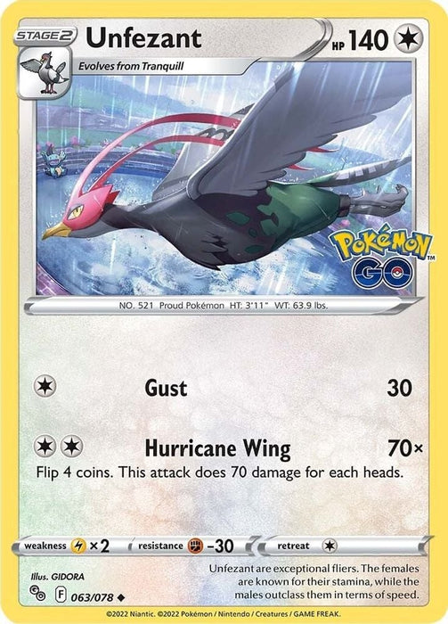 Unfezant (#063/078) (Pokemon GO)