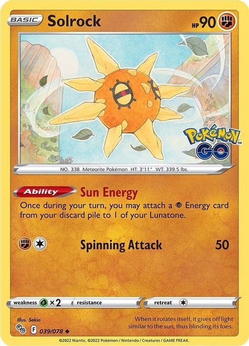 Solrock (#039/078) (Pokemon GO)