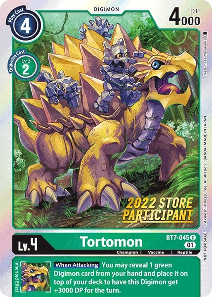 Image for Tortomon (2022 Store Participant) (BT7-045 C) - Digimon Card Game