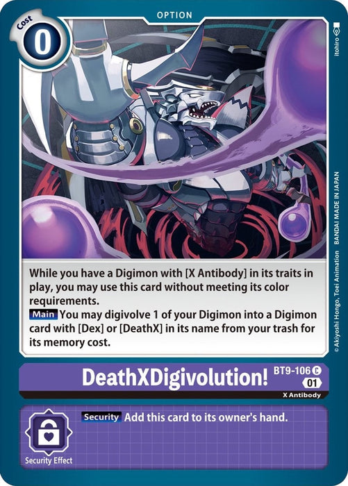 Image for DeathXDigivolution! (BT9-106 C) - Digimon Card Game