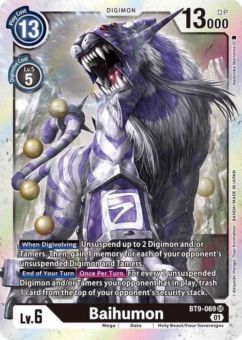 Image for Baihumon (BT9-069 SR) - Digimon Card Game