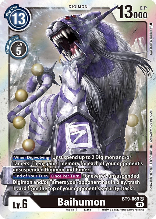 Image for Baihumon (BT9-069 SR) - Digimon Card Game