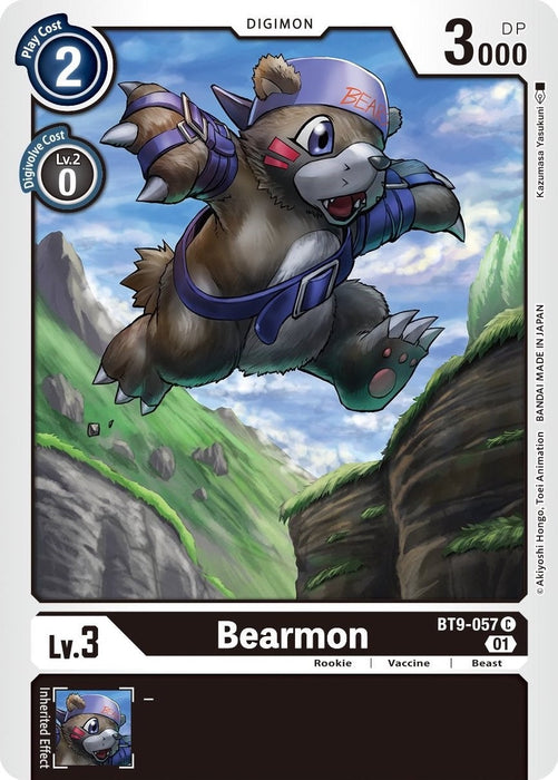 Image for Bearmon (BT9-057 C) - Digimon Card Game