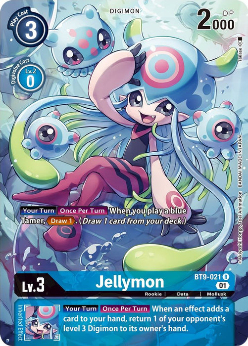Jellymon (Alternate Art) (#BT9-021 R) (X Record) Near Mint Foil