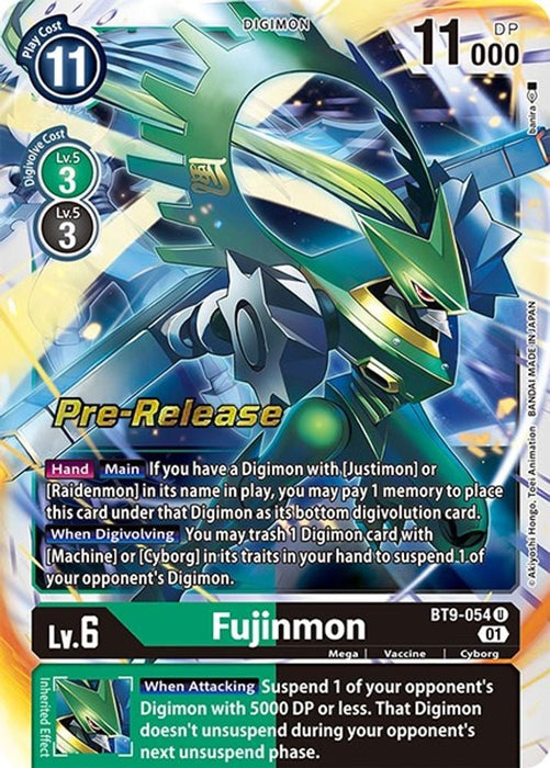 Fujinmon (#BT9-054 U) (X Record Pre-Release Cards) Near Mint Foil