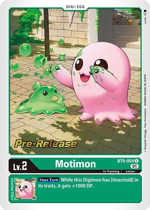 Motimon (#BT9-004 U) (X Record Pre-Release Cards) Near Mint Foil