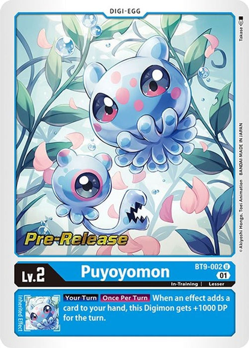 Puyoyomon (#BT9-002 U) (X Record Pre-Release Cards) Near Mint Foil