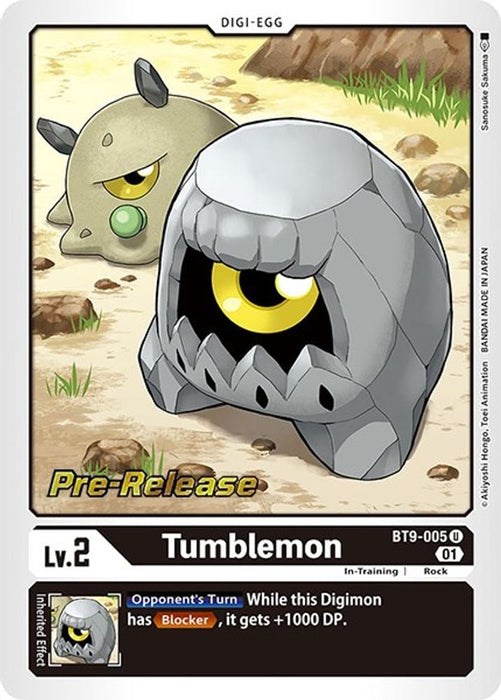 Tumblemon (#BT9-005 U) (X Record Pre-Release Cards) Near Mint Foil