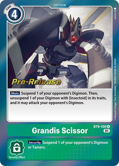Grandis Scissor (#BT9-100 R) (X Record Pre-Release Cards)