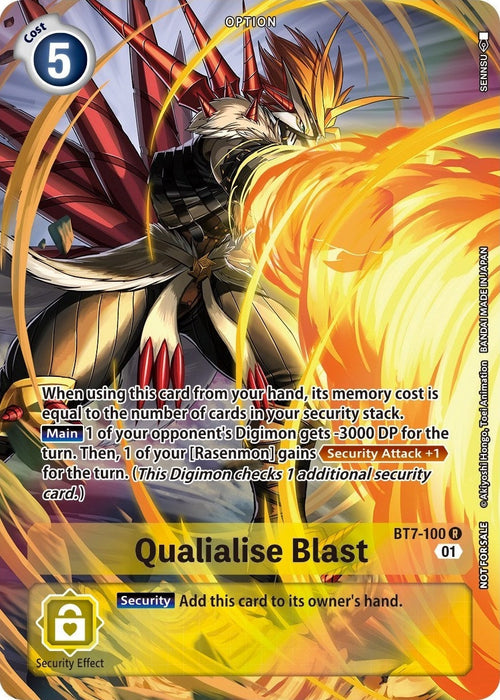 Image for Qualialise Blast (Summer 2022 Dash Pack) (BT7-100 R) - Digimon Card Game