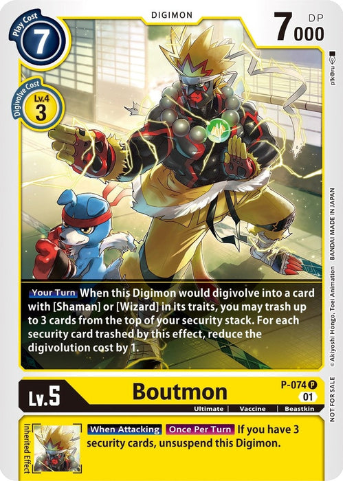 Image for Boutmon (P-074 P) - Digimon Card Game