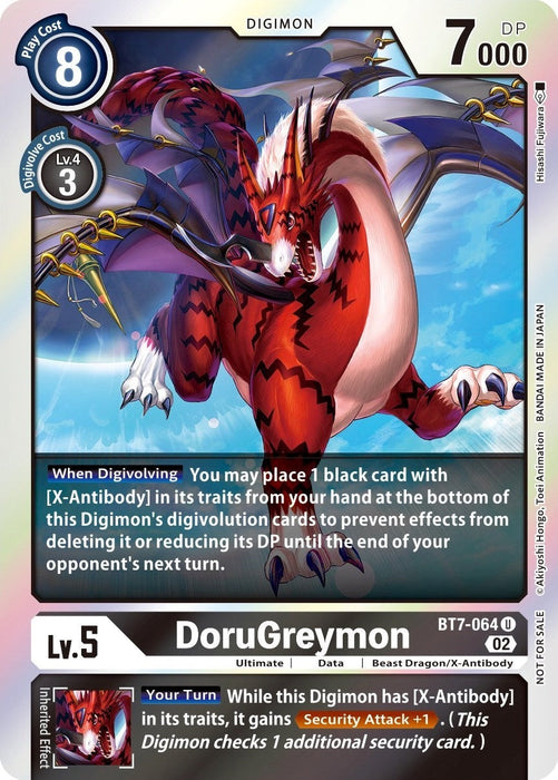 Image for DoruGreymon (Official Tournament Pack Vol. 6) (BT7-064 U) - Digimon Card Game