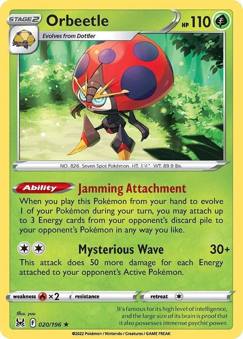 Orbeetle (#020/196) (SWSH11: Lost Origin)
