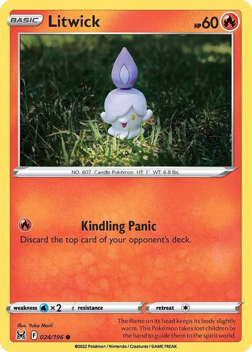 Litwick (#024/196) (SWSH11: Lost Origin) Near Mint Reverse Holofoil