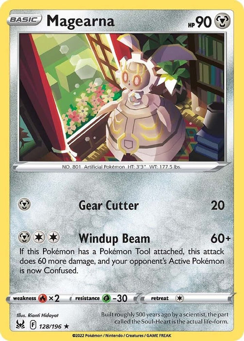 Magearna (#128/196) (SWSH11: Lost Origin) Near Mint Reverse Holofoil