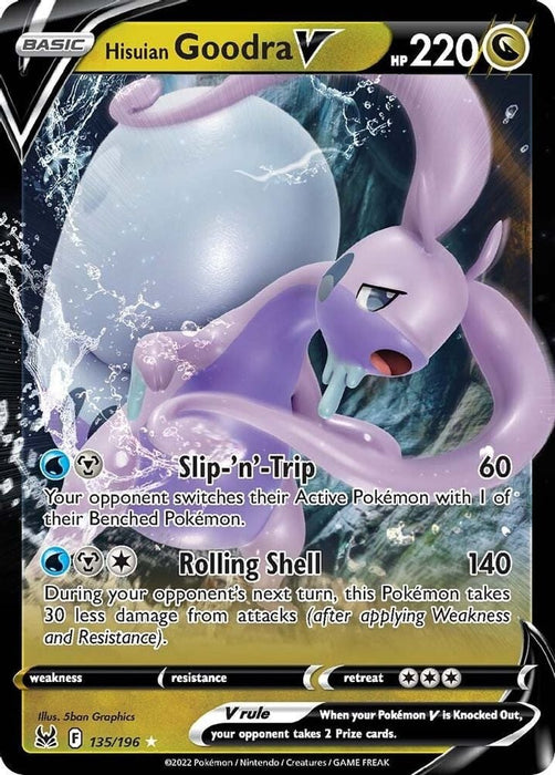 Hisuian Goodra V (#135/196) (SWSH11: Lost Origin)