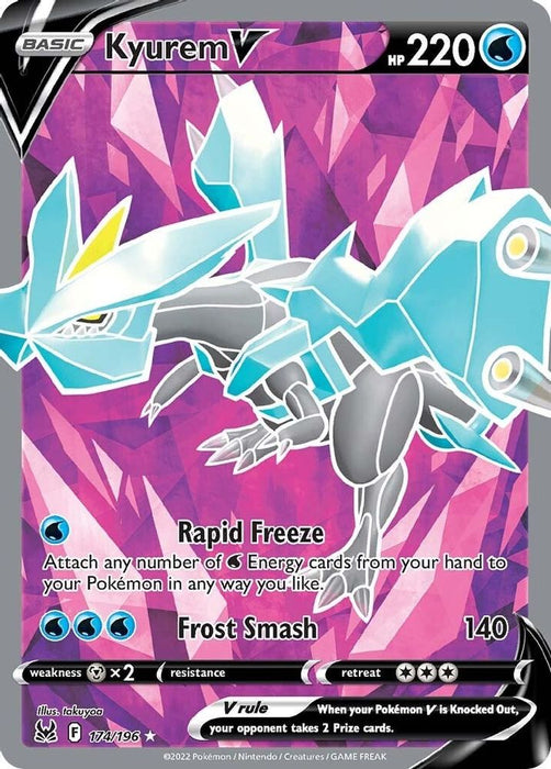 Kyurem V (Full Art) (#174/196) (SWSH11: Lost Origin) Near Mint Holofoil
