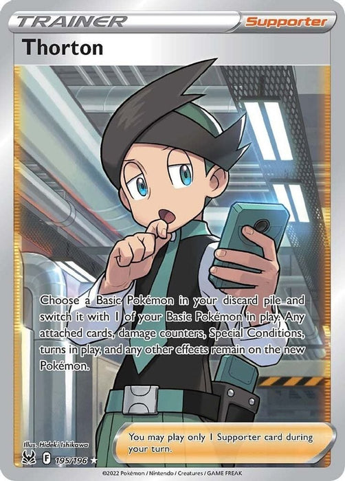 Thorton Full Art (#195/196) (SWSH11: Lost Origin)