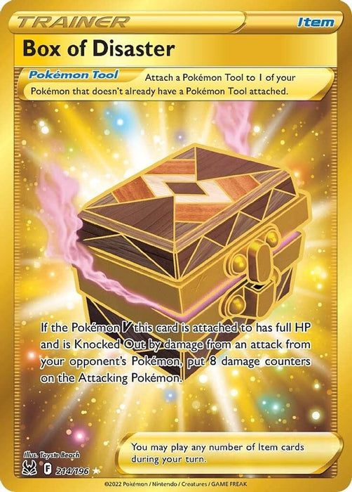 Box of Disaster (Secret) (#214/196) (SWSH11: Lost Origin) Near Mint Holofoil