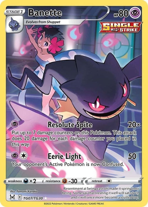 Banette (#TG07/TG30) (SWSH11: Lost Origin Trainer Gallery)