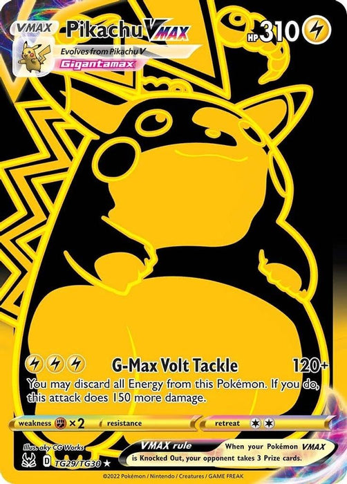 Pikachu VMAX (Secret) (#TG29/TG30) (SWSH11: Lost Origin Trainer Gallery) Near Mint Holofoil