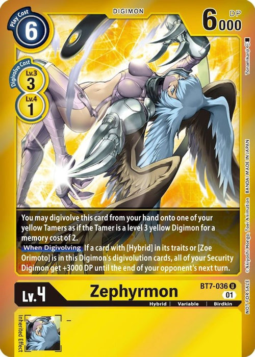 Zephyrmon (Event Pack 3) (#BT7-036 U) (Next Adventure) Near Mint Foil
