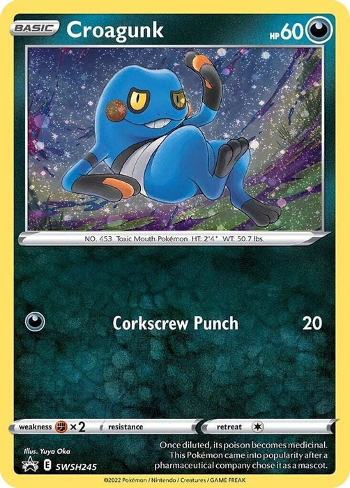Croagunk - SWSH245 (Cosmos Holo) (#SWSH245) (SWSH: Sword & Shield Promo Cards)