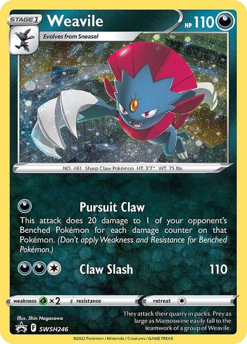 Weavile - SWSH246 (Cosmos Holo) (#SWSH246) (SWSH: Sword & Shield Promo Cards)