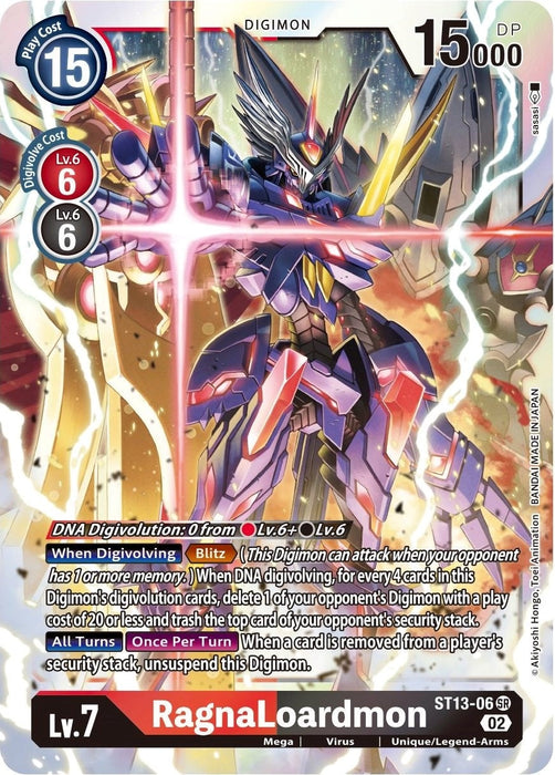 Image for RagnaLoardmon (ST13-06 SR) - Digimon Card Game