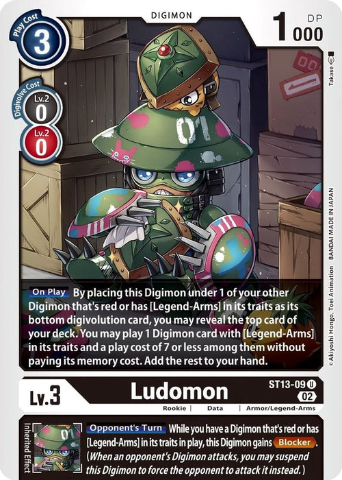 Ludomon (#ST13-09 U) (Starter Deck 13: Ragnaloardmon) Near Mint
