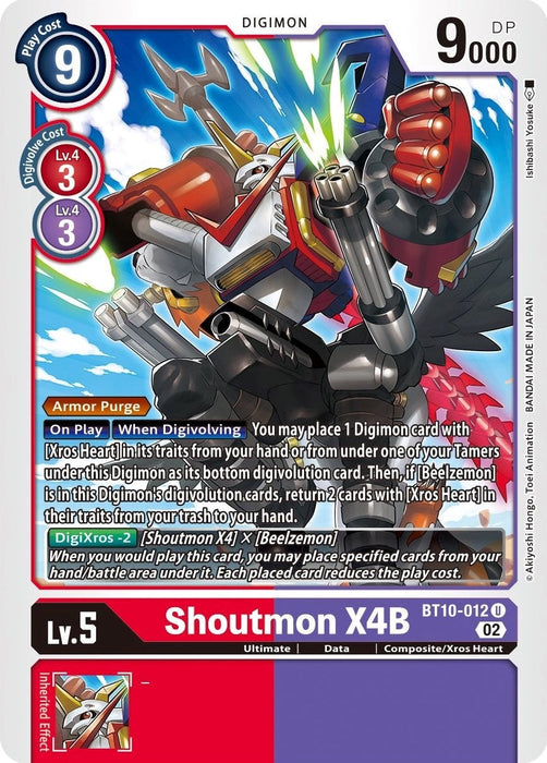 Image for Shoutmon X4B (BT10-012 U) - Digimon Card Game