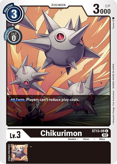 Chikurimon (#ST13-08 C) (Starter Deck 13: Ragnaloardmon) Near Mint