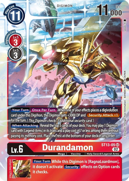 Image for Durandamon (ST13-05 SR) - Digimon Card Game